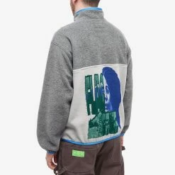 Flagstuff Popover Back Print Fleece Jacket 9 Flagstuff Popover Back Print Fleece Jacket -Vendite Pangaia 01 12 2022 JC 22AW FS 06 GY 8 1