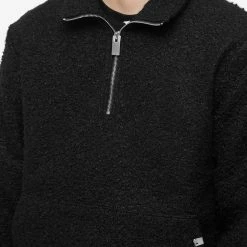 1017 ALYX 9SM Sherpa Fleece Popover Quarter Zip -Vendite Pangaia 02 07 2022 SI AAMSW0141FA01 BLK0001 10 1