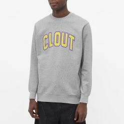 CLOT Clout Crew Sweat -Vendite Pangaia 02 11 2021 SI CLSS21FW3016 GRY 7 1