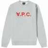 A.P.C. VPC Logo Crew Sweat -Vendite Pangaia 02 12 22 RL COFAX H27378GRI 1 1