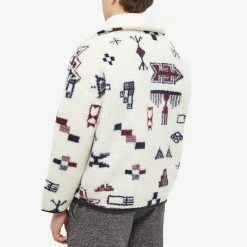 Isabel Marant Marlo Ikat Fleece Jacket -Vendite Pangaia 04 01 2022 si 23pma0061ha a1c14h 23ec 8