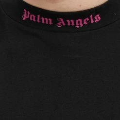Palm Angels Doubled Logo Mock Neck Tee -Vendite Pangaia 04 04 2022 EC PMAA002C99JER0031032 5 1