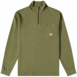Armor-Lux Half Zip Pocket Logo Sweat