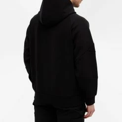 F/CE. Panelled Popover Hoody -Vendite Pangaia 04 11 2021 GH FPA01212U0002 BLK 8 1