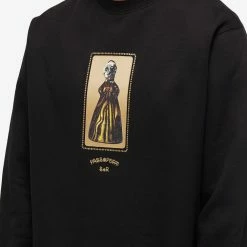 Pass~Port Effigy Crew Sweat -Vendite Pangaia 04 11 2022 JD PP EFFIGYSWT BLK 10 1