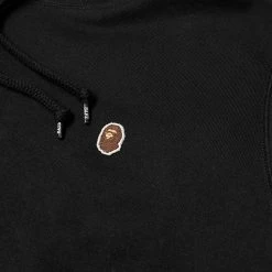 A Bathing Ape Ape Head One Point Heavyweight Hoody -Vendite Pangaia 04 12 2020 jm 001PPG801004X BLK 3 1