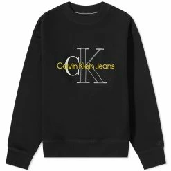 Calvin Klein Two Tone Monogram Crew Neck