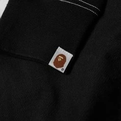 A Bathing Ape Relaxed Classic College Crew Sweat -Vendite Pangaia 05 08 2020 1G80113002 BK 3 1