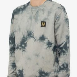 Belstaff Patch Logo Tie Dye Crew Sweat -Vendite Pangaia 05 08 2022 ML 103019 GRNGY 10 1