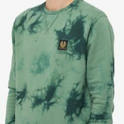 Belstaff Patch Logo Tie Dye Crew Sweat -Vendite Pangaia 05 08 2022 ML 103019 GRPGR 10 1