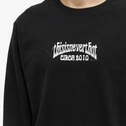 Thisisneverthat RS-Logo Crew Sweat -Vendite Pangaia 06 01 2023 TB TN223TSWCW04 BK 10 1