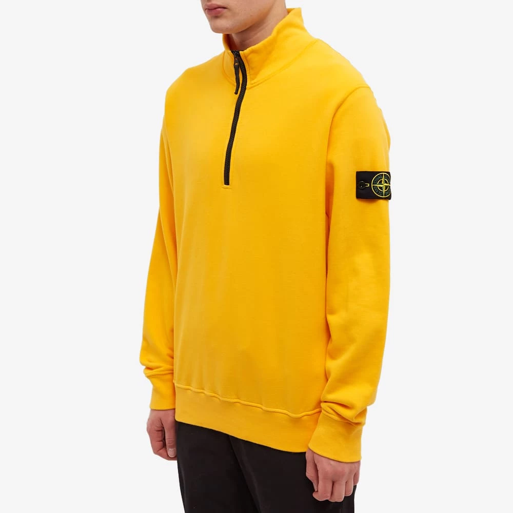 Stone Island Brushed Cotton Fleece Half Zip Sweat 4 Stone Island Brushed Cotton Fleece Half Zip Sweat - immagine 2