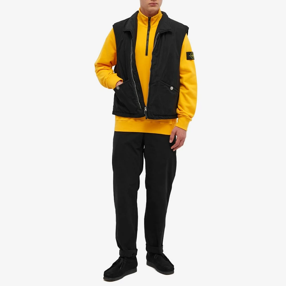 Stone Island Brushed Cotton Fleece Half Zip Sweat 6 Stone Island Brushed Cotton Fleece Half Zip Sweat - immagine 4