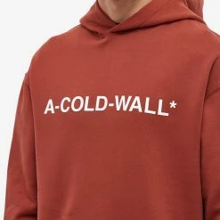 A-COLD-WALL* Essential Logo Popover Hoody -Vendite Pangaia 06 07 2022 AJ ACWMW083 RD 10 1