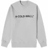 A-COLD-WALL* Essential Logo Crew Sweat -Vendite Pangaia 06 07 2022 JC ACWMW082 GY 1 1