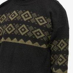 Margaret Howell Oversized Fairisle Knit 11 Margaret Howell Oversized Fairisle Knit -Vendite Pangaia 06 10 2022 EC MEKN0323A22EYWBKG 10 1