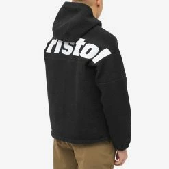 F.C. Real Bristol FC Real Bristol Boa Fleece Hooded Jacket 9 F.C. Real Bristol FC Real Bristol Boa Fleece Hooded Jacket -Vendite Pangaia 06 12 2022 AJ FCRB 222044 BK 8 1