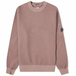 C.P. Company Garment Dyed Arm Lens Crew Sweat