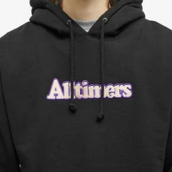 Alltimers Broadway Embroidered Logo Hoody -Vendite Pangaia 07 12 2022 JC 22FA01AP0401 BLK 10 1