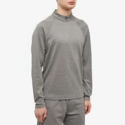 Reigning Champ Solotex Mesh Half Zip -Vendite Pangaia 07 12 2022 TC RC 2209 GRY 7 1
