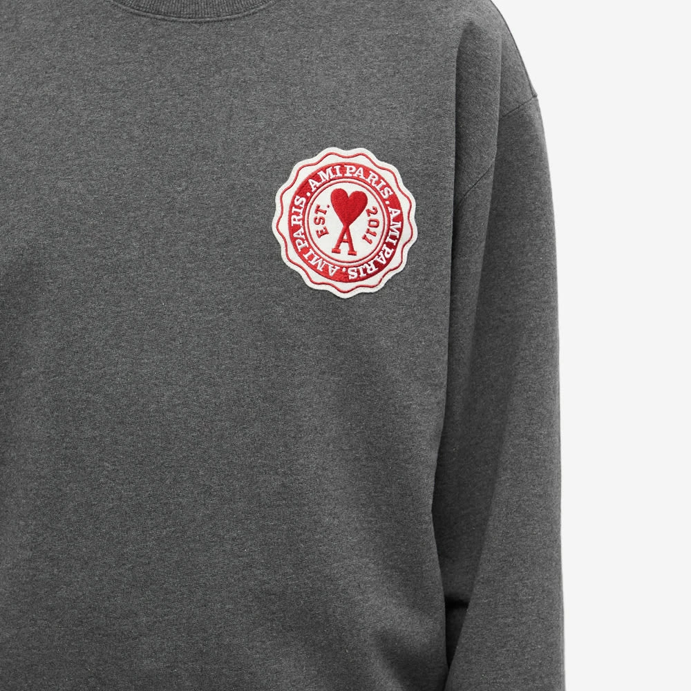 AMI Paris Patch Crew Sweat 7 AMI Paris Patch Crew Sweat - immagine 5
