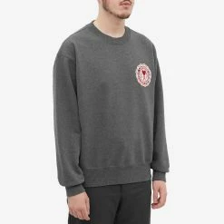 AMI Paris Patch Crew Sweat 8 AMI Paris Patch Crew Sweat -Vendite Pangaia 08 08 2022 AJ USW011 739 055 7 1