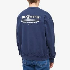 Sporty & Rich Sports Crew Sweat -Vendite Pangaia 08 09 2022 JC CR492NA 8 1