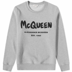 Alexander McQueen Graffiti Logo Crew Sweat