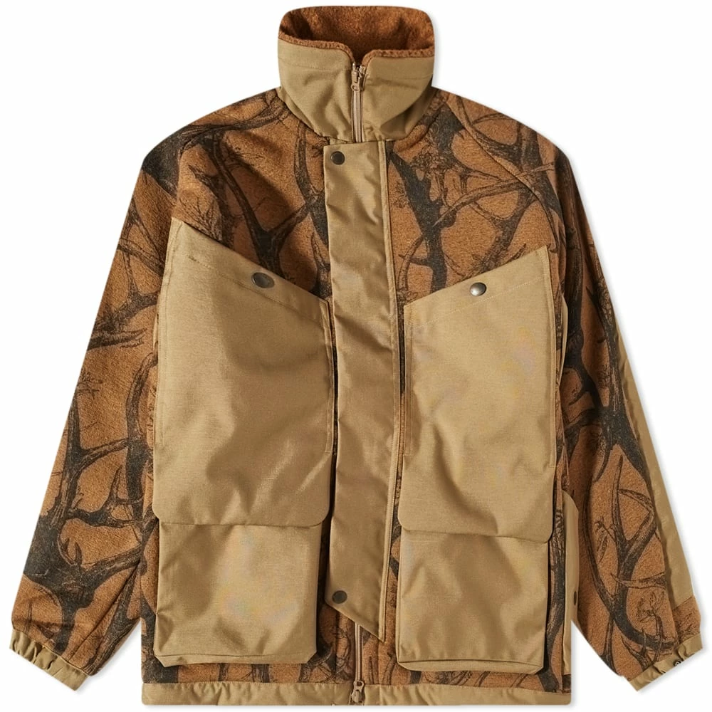 Norbit By Hiroshi Nozawa Horn Tree Wool Boa Fleece Jacket 3 Norbit By Hiroshi Nozawa Horn Tree Wool Boa Fleece Jacket