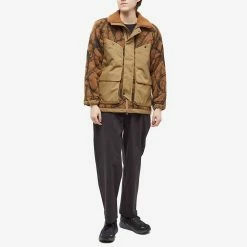 Norbit By Hiroshi Nozawa Horn Tree Wool Boa Fleece Jacket 10 Norbit By Hiroshi Nozawa Horn Tree Wool Boa Fleece Jacket -Vendite Pangaia 09 01 2023 JC HNJK 053 BRW m9 1