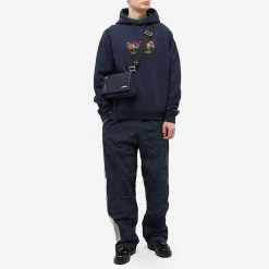 Martine Rose Fruits Logo Popover Hoody -Vendite Pangaia 09 11 2022 EC MRAW22 602 NVYFRU m9 1