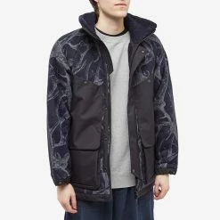 Norbit By Hiroshi Nozawa Horn Tree Wool Boa Fleece Jacket -Vendite Pangaia 10 01 2023 LL HNJK 053 NVY 2 1