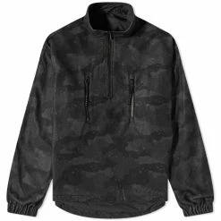 STAMPD Tonal Camo Micro Fleece Pullover Jacket