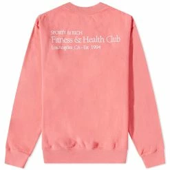 Sporty & Rich Fitness & Health Club Crew Sweat -Vendite Pangaia 11 11 2022 BLR SR22 FHCSCRSWT SWH 2 1
