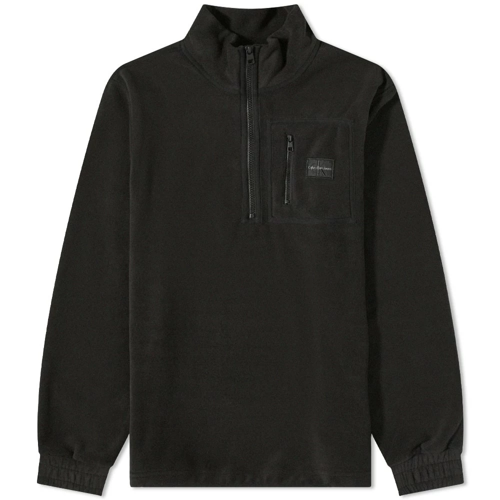 Calvin Klein Shrunken Badge Polar Fleece Jacket 3 Calvin Klein Shrunken Badge Polar Fleece Jacket