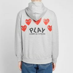 Comme Des Garçons Play Comme Des Garcons Play Red Heart Full Zip Back Print Hoody 13 Comme Des Garçons Play Comme Des Garcons Play Red Heart Full Zip Back Print Hoody -Vendite Pangaia 14 06 2019 commedesgarcons playredheartfullzipbackprinthoody grey p1t250 gy gh m2