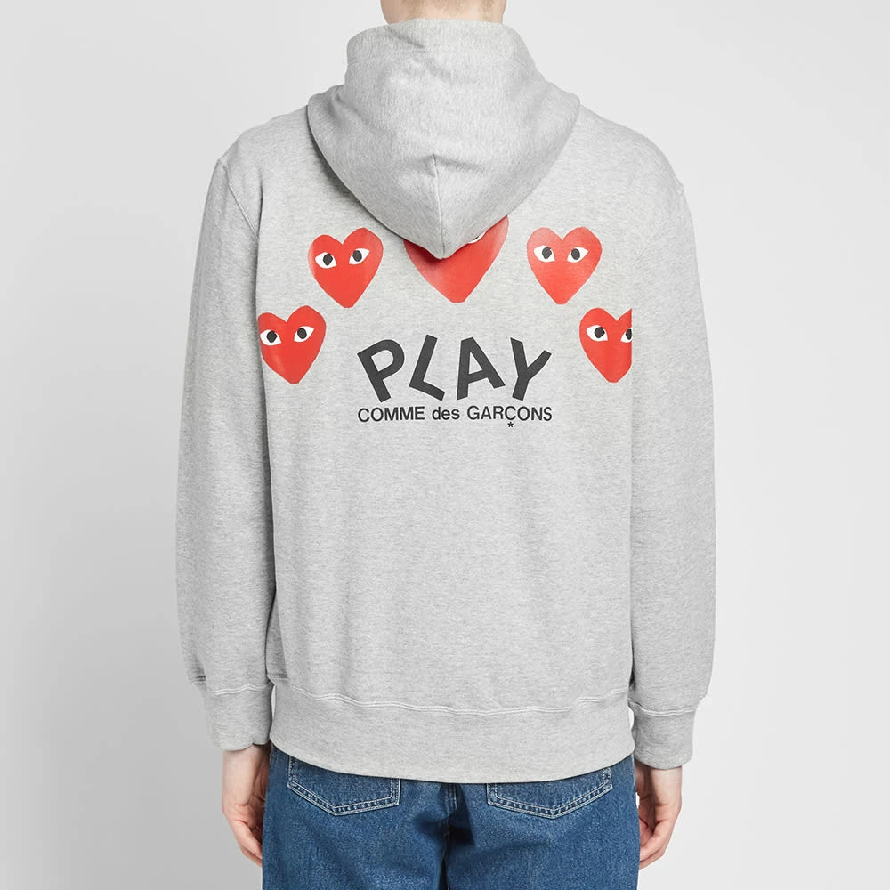 Comme Des Garçons Play Comme Des Garcons Play Red Heart Full Zip Back Print Hoody 7 Comme Des Garçons Play Comme Des Garcons Play Red Heart Full Zip Back Print Hoody - immagine 5