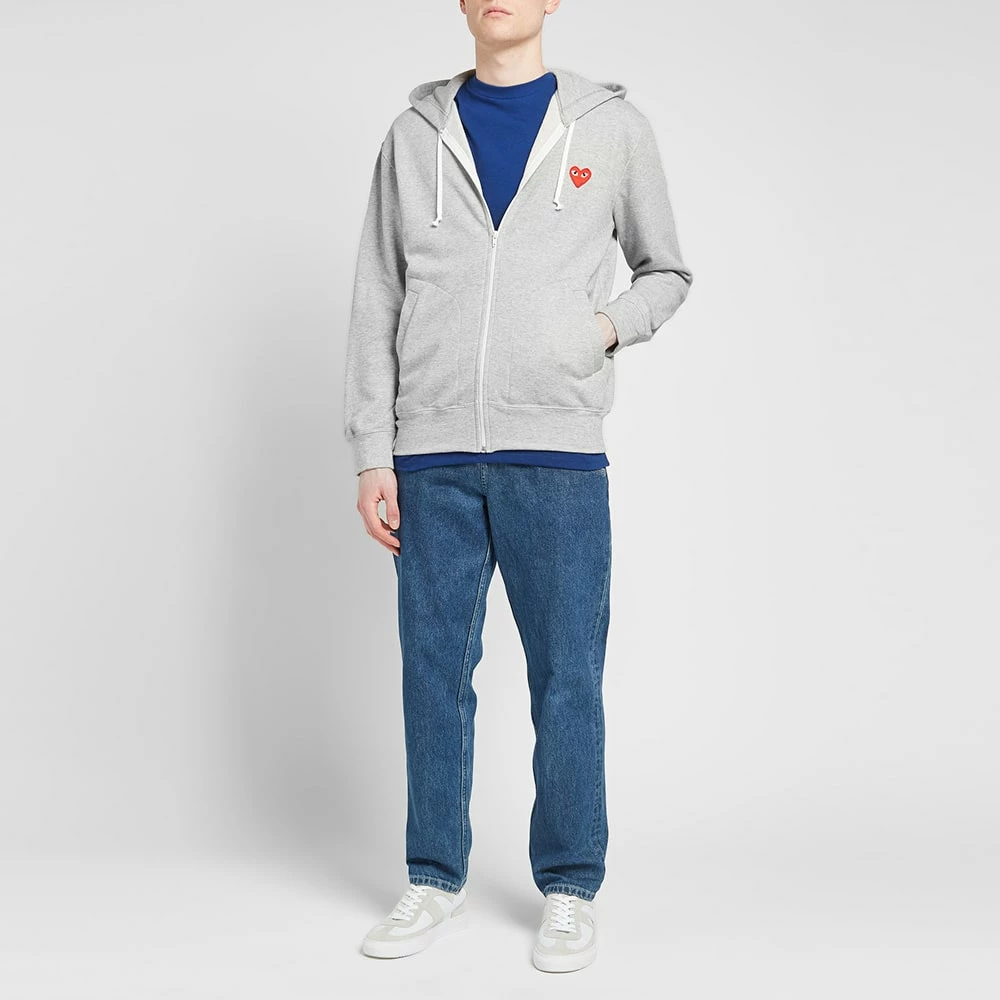 Comme Des Garçons Play Comme Des Garcons Play Red Heart Full Zip Back Print Hoody 8 Comme Des Garçons Play Comme Des Garcons Play Red Heart Full Zip Back Print Hoody - immagine 6