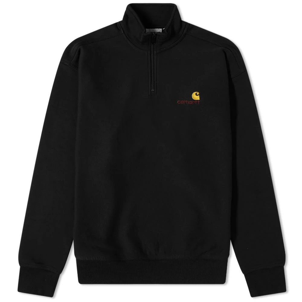 Carhartt WIP Half Zip American Script Sweat 3 Carhartt WIP Half Zip American Script Sweat