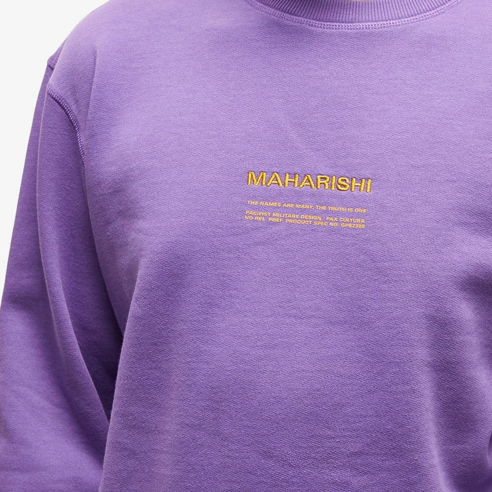 Maharishi MILTYPE Embroidery Crew Sweat 7 Maharishi MILTYPE Embroidery Crew Sweat - immagine 5