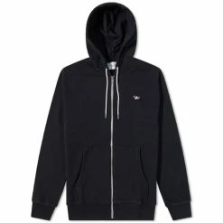Maison Kitsune Tricolor Fox Patch Zip Hoody