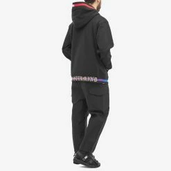 MASTERMIND WORLD Colour Ribbed Hoody -Vendite Pangaia 15 01 2023 SI MW22S09 SW021 BLK m9 1