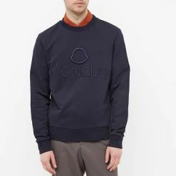 Moncler Tonal Logo Crew Sweat 9 Moncler Tonal Logo Crew Sweat -Vendite Pangaia 15 02 2022 JA 8G000 49 809KR 778 7 1