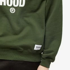 Neighborhood College Logo Crew Sweat -Vendite Pangaia 15 02 2023 BLR 231FPNH CSM01 GRN 10 1