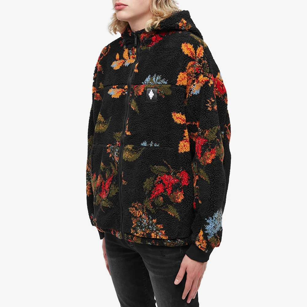 Marcelo Burlon Floral Fleece Hooded Jacket 4 Marcelo Burlon Floral Fleece Hooded Jacket - immagine 2