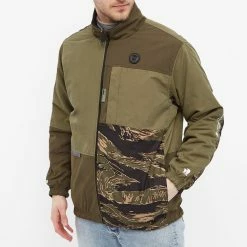 AAPE By A Bathing Ape AAPE Reversible Camo Panel Polar Fleece Jacket -Vendite Pangaia 16 12 2021 ML AAPJKM7463XXHKHD 9 1