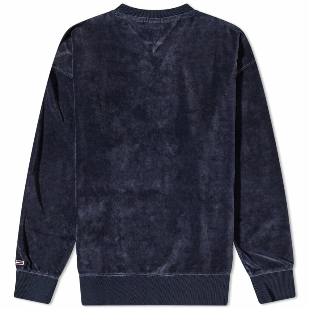 Tommy Jeans Collegiate Velour Crew Sweat 4 Tommy Jeans Collegiate Velour Crew Sweat - immagine 2