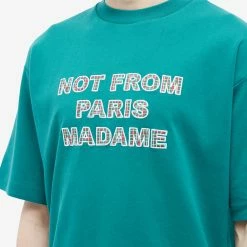Drole De Monsieur Drôle De Monsieur Not From Paris Madame Tartan Tee -Vendite Pangaia 17 01 23 LS TS137 CO002 FGN 10 1