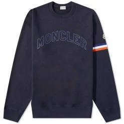 Moncler Tricolor Tape Crew Sweat