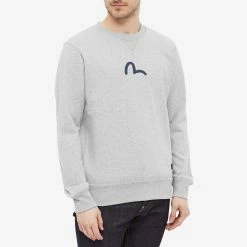 Evisu Seagull Print Crew Sweat -Vendite Pangaia 17 09 2021 AJ 2EABSM1SW321XX HGRY 7 1